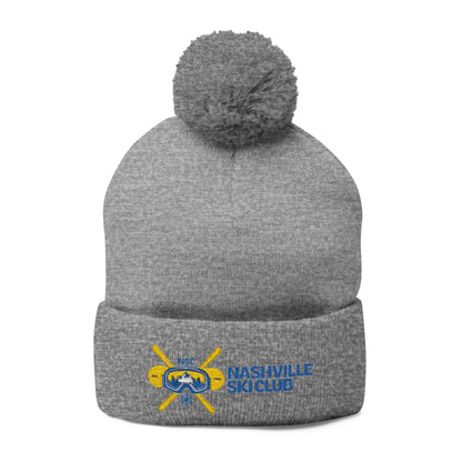 Nashville Ski Club Embroidered Pom-Pom Beanie