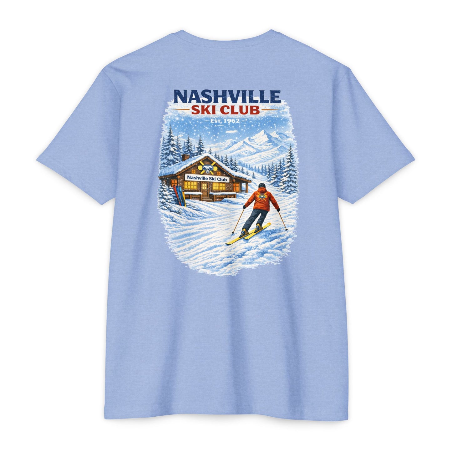 Nashville Ski Club T-Shirt — Vintage Skier Graphic