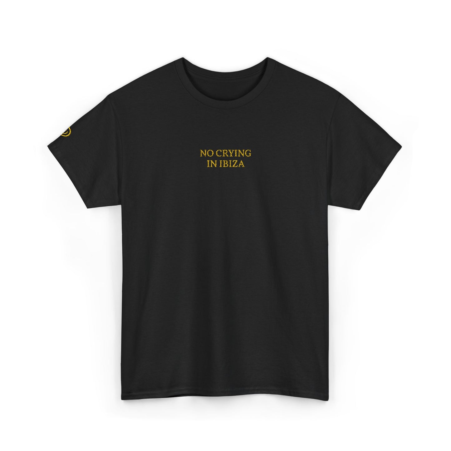 NO CRYING IN IBIZA (Yellow Font)