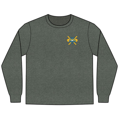 Nashville Ski Club Long-Sleeve T-Shirt — Vintage Skier Graphic