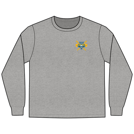 Nashville Ski Club Long-Sleeve T-Shirt — Vintage Skier Graphic