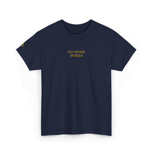 NO CRYING IN IBIZA (Yellow Font)