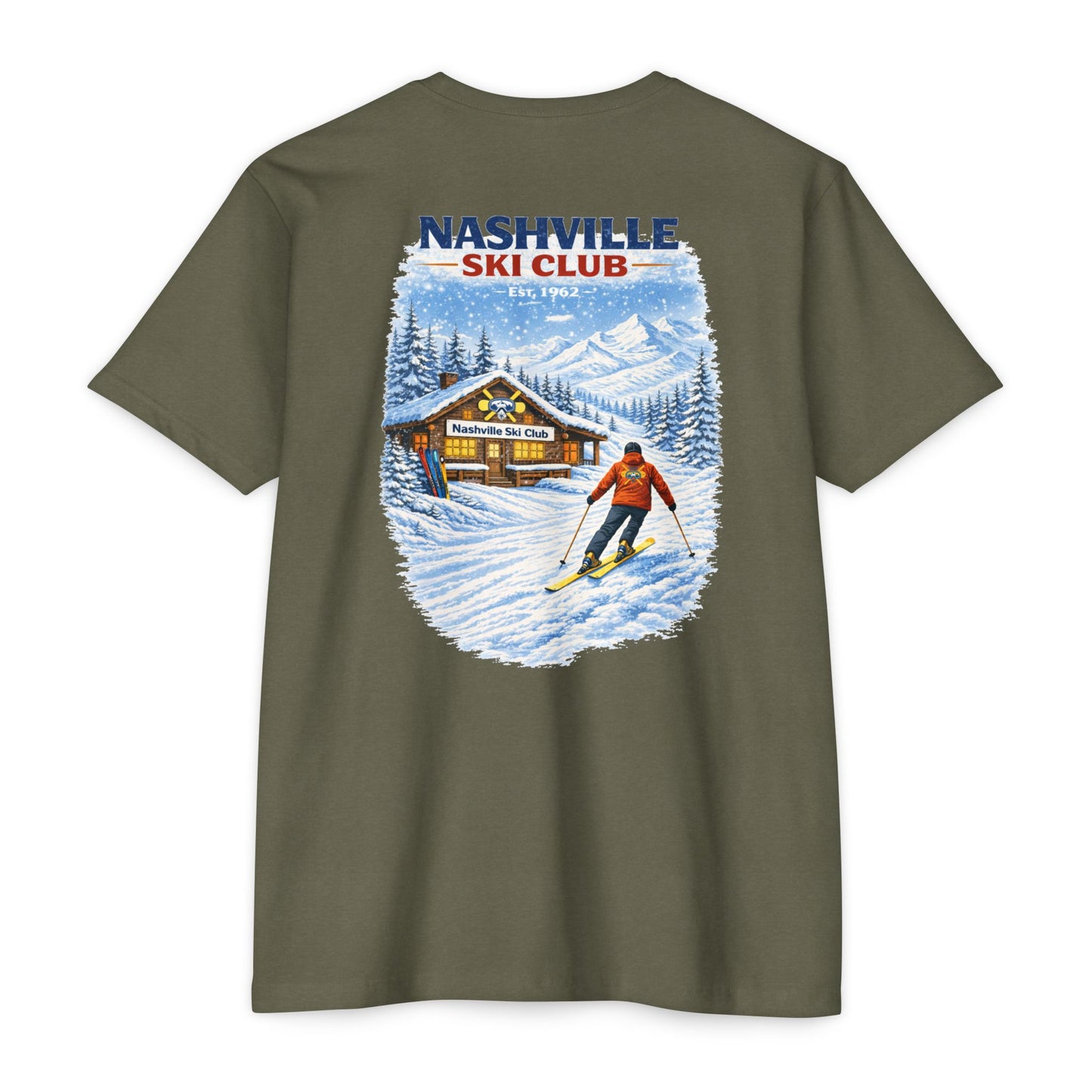 Nashville Ski Club T-Shirt — Vintage Skier Graphic