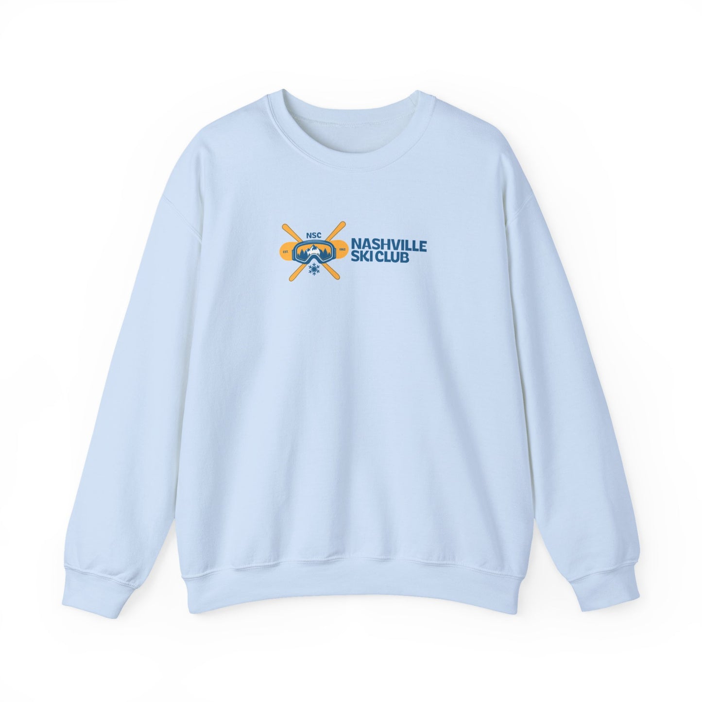 Nashville Ski Club Crewneck Sweatshirt — Vintage Skier Graphic