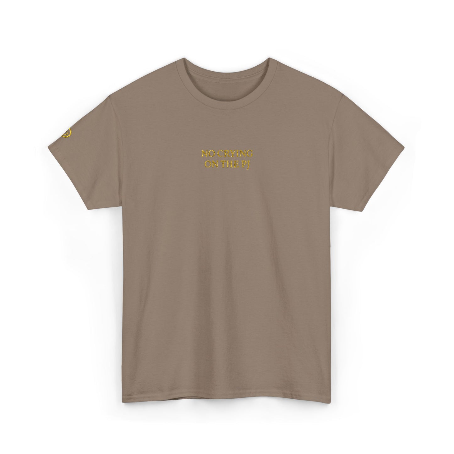NO CRYING ON THE PJ (Yellow Font)
