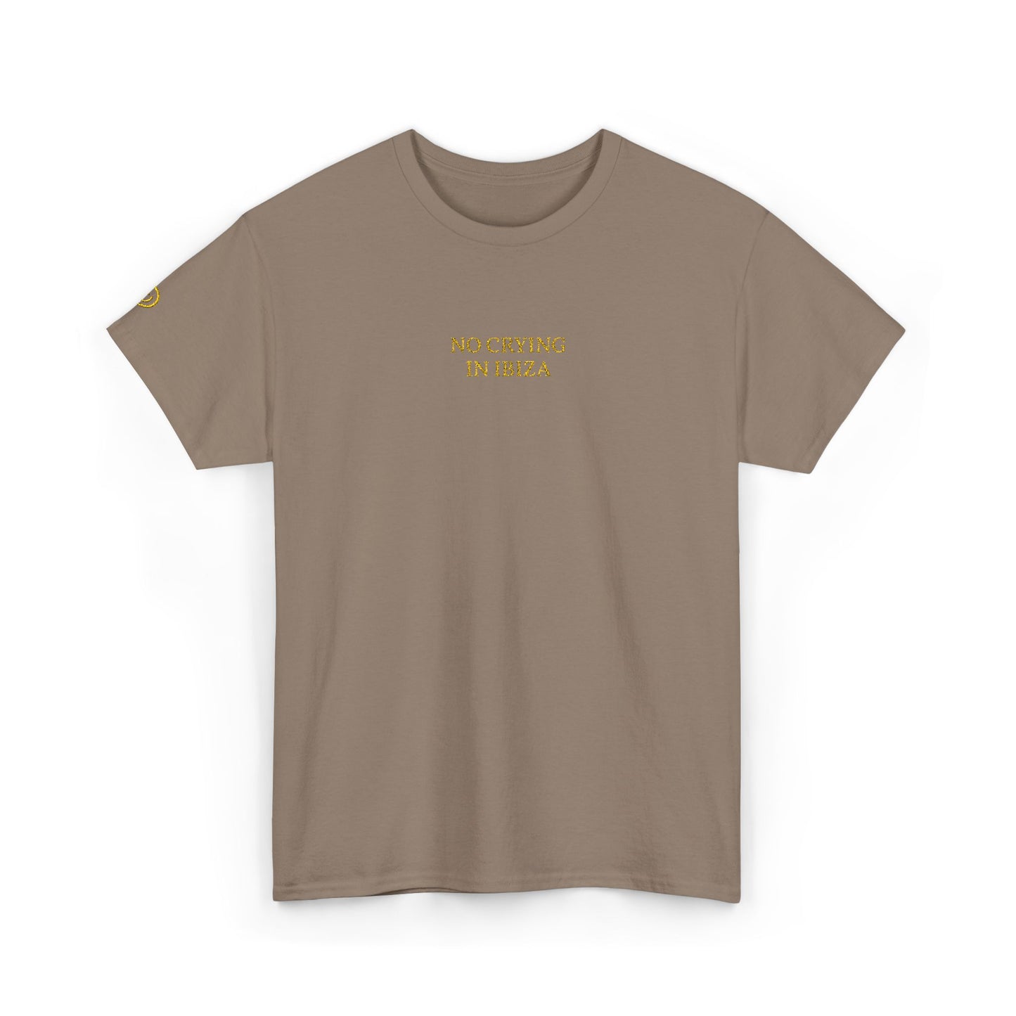 NO CRYING IN IBIZA (Yellow Font)