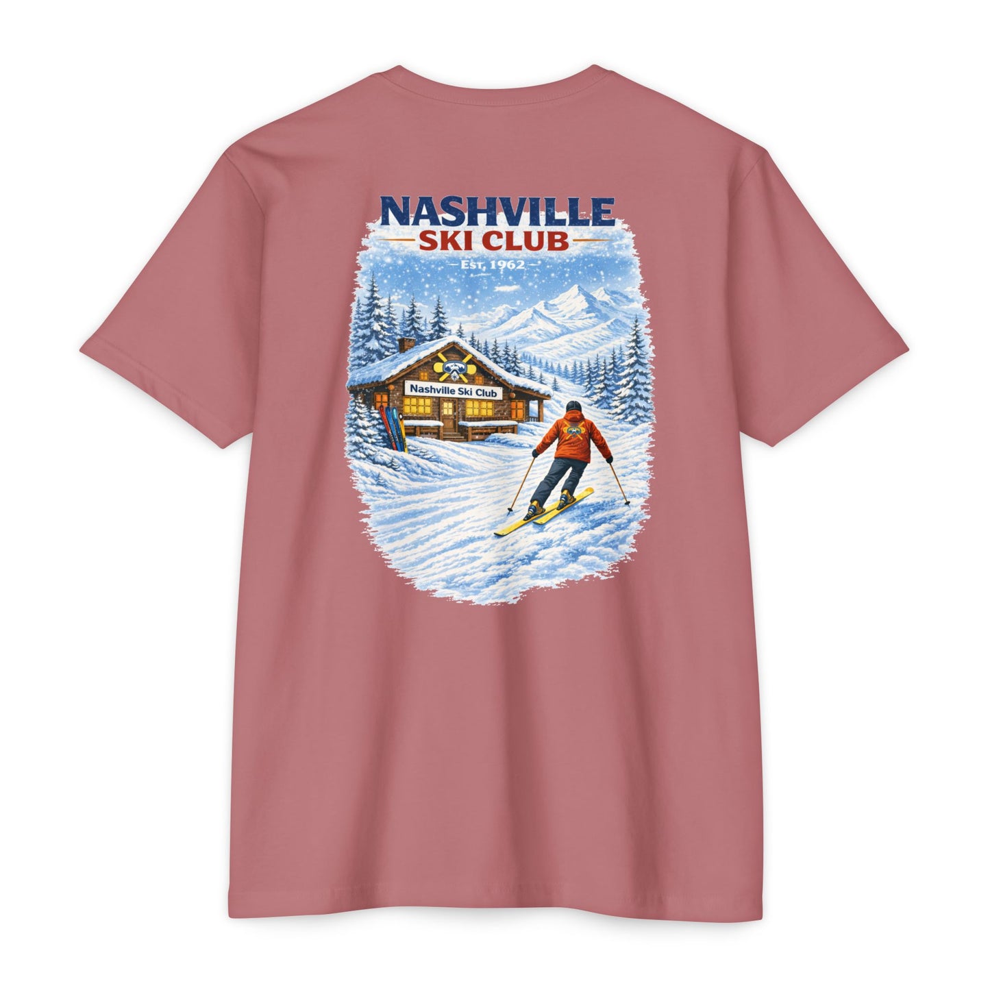 Nashville Ski Club T-Shirt — Vintage Skier Graphic