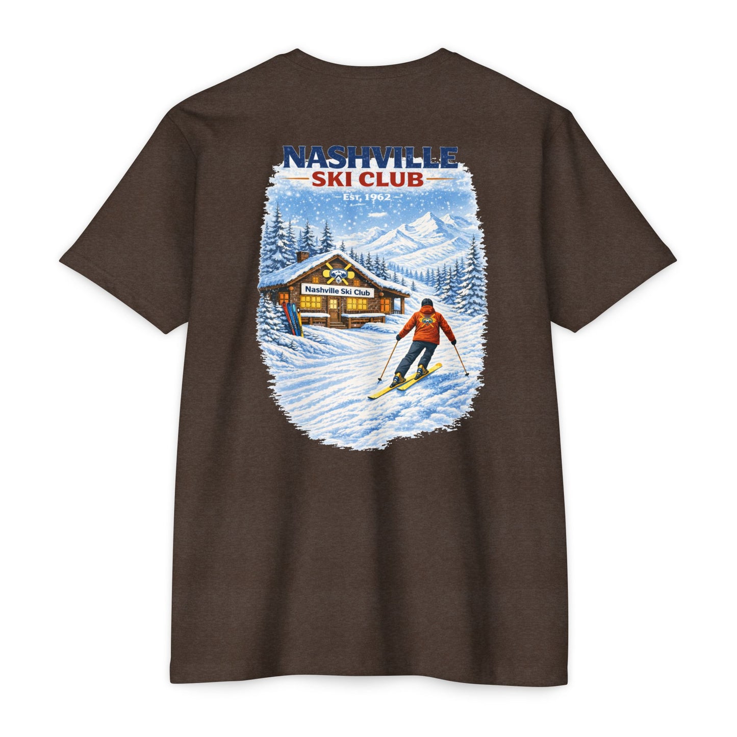 Nashville Ski Club T-Shirt — Vintage Skier Graphic