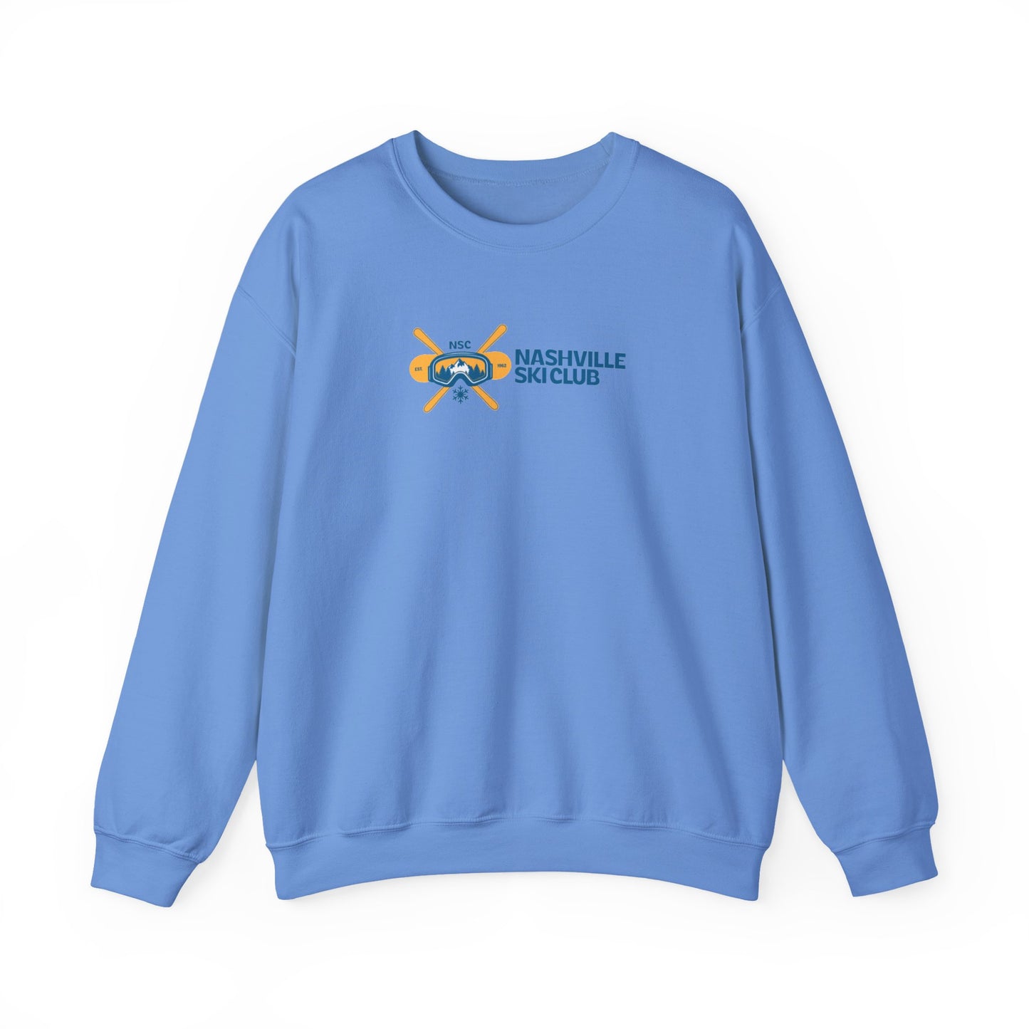 Nashville Ski Club Crewneck Sweatshirt — Vintage Skier Graphic