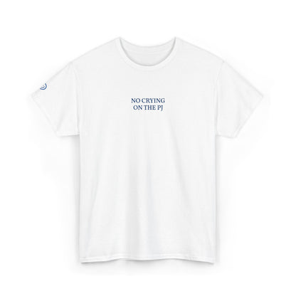 NO CRYING ON THE PJ (Blue Font)
