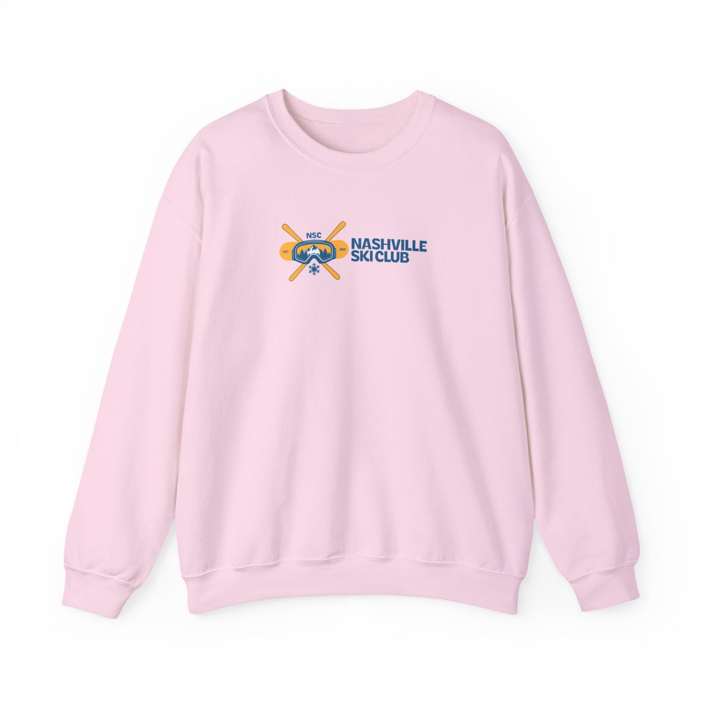 Nashville Ski Club Crewneck Sweatshirt — Vintage Skier Graphic