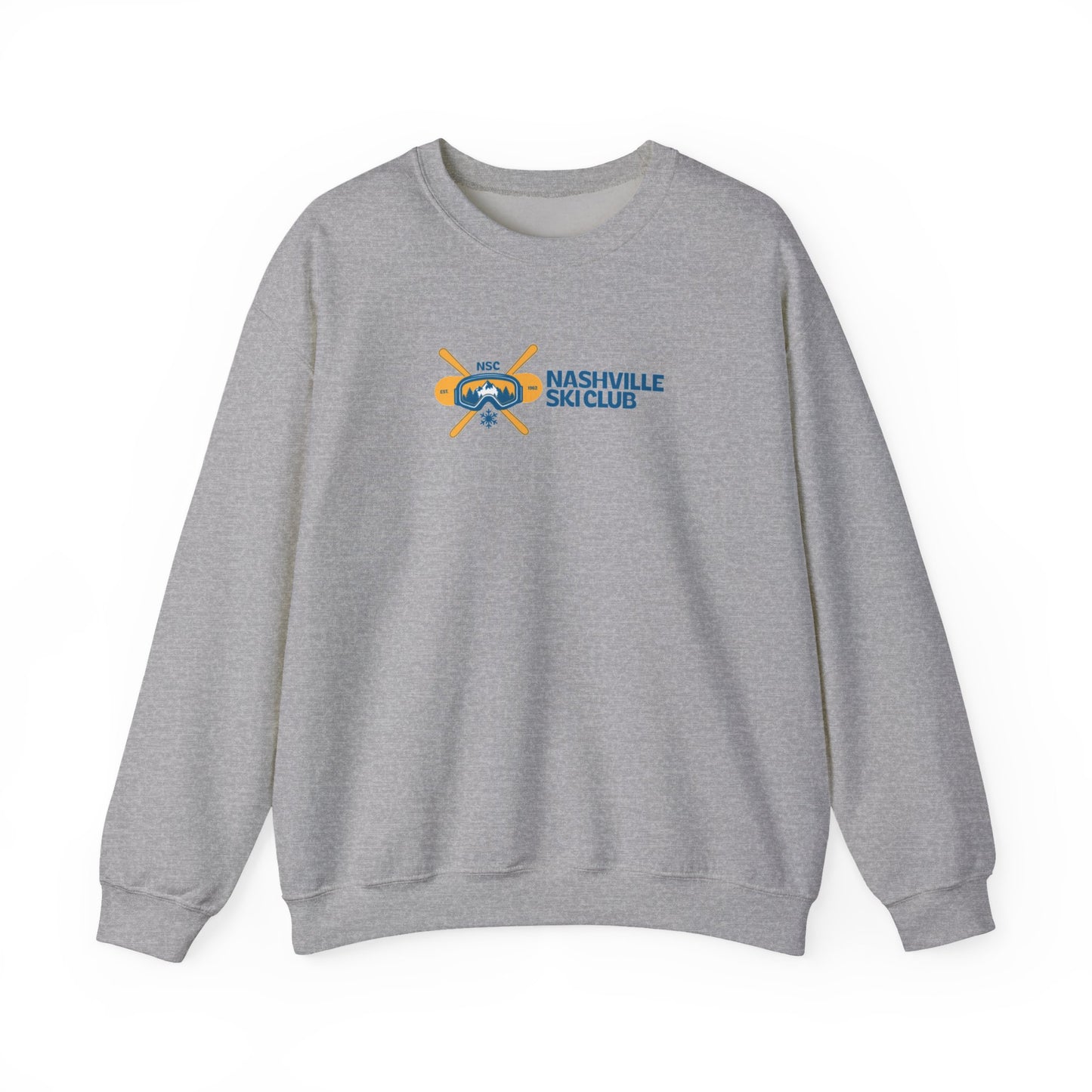 Nashville Ski Club Crewneck Sweatshirt — Vintage Skier Graphic